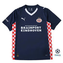 Camisa PSV II 2025 2026, uniforme reserva PSV Eindhoven, escudo bordado, modelo moderno com base escura, camisa alternativa clube holandês

