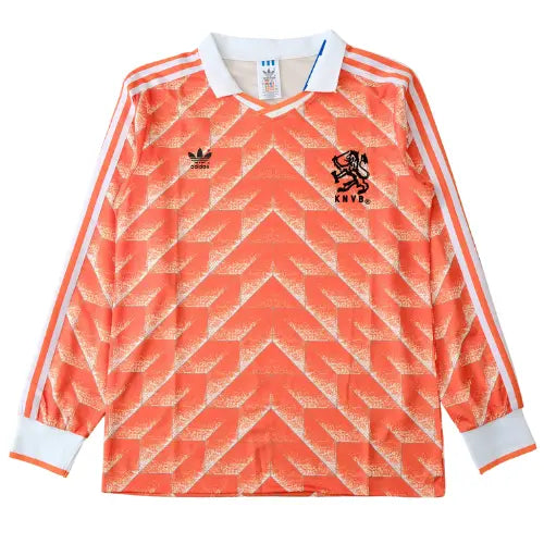 Camiseta del Retrô Holanda I 1988 - Manga larga