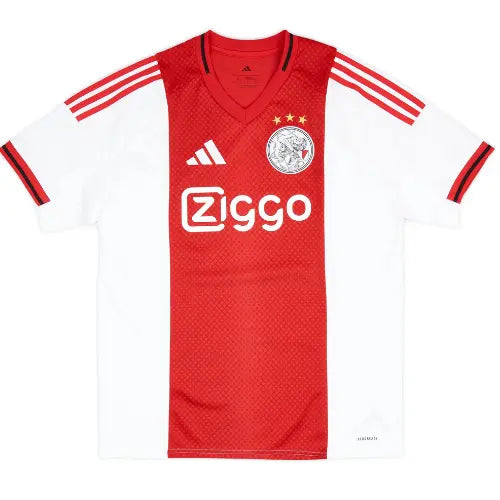 camisa ajax 2025, faixa vermelha ajax, escudo bordado ajax, camisa amsterdam, uniforme torcedor ajax, futebol holandês

