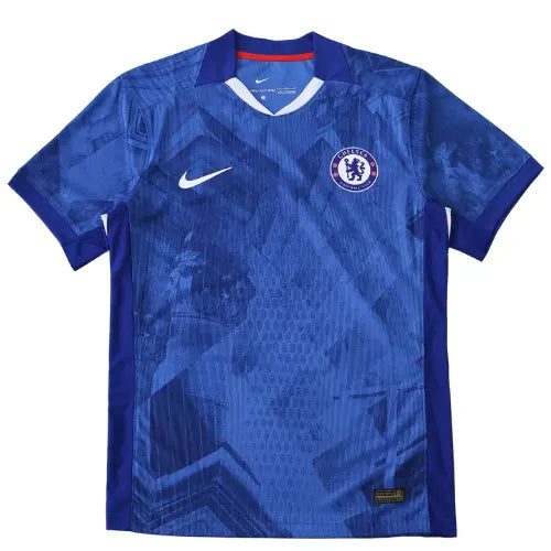 camisa chelsea 2025 azul, escudo bordado chelsea, uniforme premier league 25/26, camisa chelsea londres, modelo torcedor chelsea

