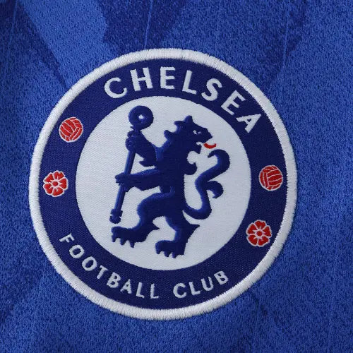 camisa chelsea 2025 azul, escudo bordado chelsea, uniforme premier league 25/26, camisa chelsea londres, modelo torcedor chelsea

