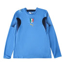 camisa retrô itália, itália 2006, camisa copa do mundo, camisa manga longa itália, uniforme campeão do mundo, camisa escudo bordado, camisa histórica itália, futebol italiano, azzurra 2006, camisa retrô masculina

