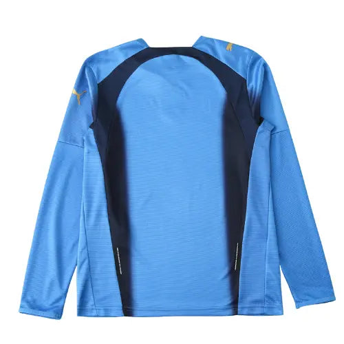 camisa retrô itália, itália 2006, camisa copa do mundo, camisa manga longa itália, uniforme campeão do mundo, camisa escudo bordado, camisa histórica itália, futebol italiano, azzurra 2006, camisa retrô masculina

