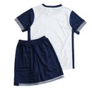camisa tottenham infantil 2024, uniforme spurs kids, escudo bordado tottenham, kit tottenham 2024/25, camisa branca infantil futebol inglês

