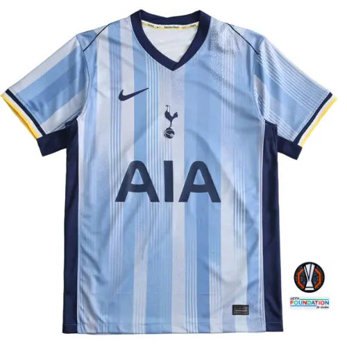 camisa tottenham 2024, camisa torcedor spurs, camisa reserva tottenham, uniforme alternativo tottenham, escudo tottenham hotspur, futebol inglês
