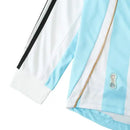 camisa retrô argentina, camisa argentina 2006, argentina manga longa, camisa copa 2006, camisa albiceleste retrô, uniforme histórico argentina, escudo bordado argentina, camisa retrô manga longa, copa do mundo 2006, camisa masculina argentina

