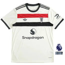 camisa manchester united 2024, camisa torcedor united, terceiro uniforme manchester, escudo red devils, uniforme alternativo united, futebol inglês
