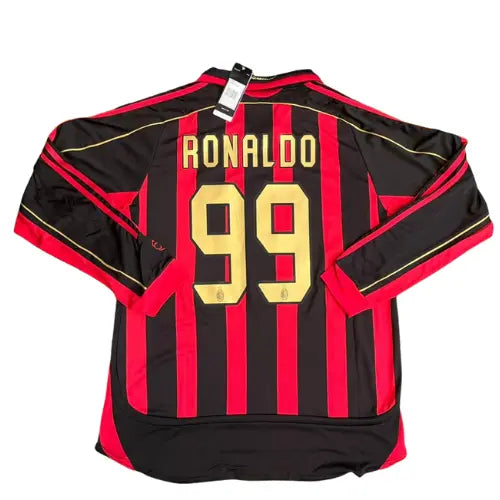 Camiseta del Manga larga Retrô Milan I 2006/2007 - Ronaldo 99
