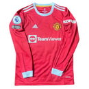 Camiseta del Retrô Manchester United I 2021/22 - Manga larga