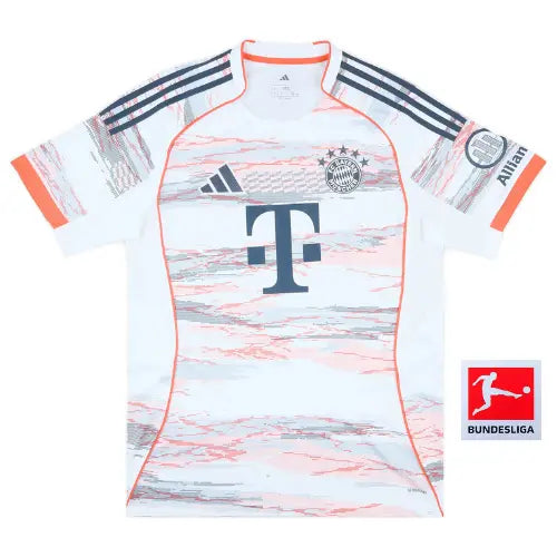 camisa bayern munique 2025, uniforme reserva bayern, escudo bordado bayern 25/26, camisa torcedor alemão, manto alternativo bayern de munique