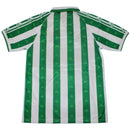 camisa retrô real bétis 1996, uniforme clássico anos 90, camisa histórica, futebol espanhol, verde e branco, manto nostálgico torcedor


