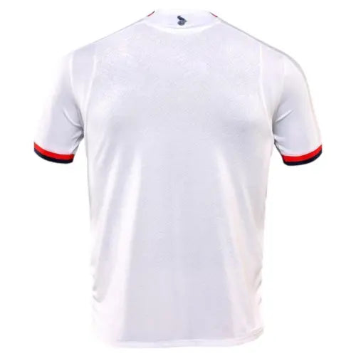 camisa san lorenzo 2025, uniforme reserva 2025/26, camisa branca san lorenzo, futebol argentino, versão torcedor, leve e confortável

