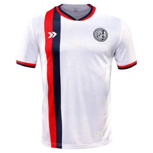 camisa san lorenzo 2025, uniforme reserva 2025/26, camisa branca san lorenzo, futebol argentino, versão torcedor, leve e confortável


