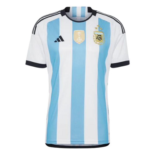 Camiseta del Argentina I Campeã 3 Estrelas + Patch Campeã do Mundo