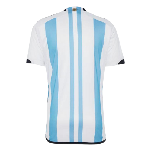 Camiseta del Argentina I Campeã 3 Estrelas + Patch Campeã do Mundo