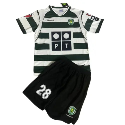 Conjunto Infantil Retrô Sporting I 2002/03 - C. Ronaldo 28