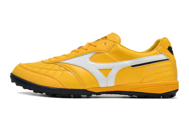 Bota de fútbol Mizuno Morelia Neo Sala Society - Amarelo/Branco