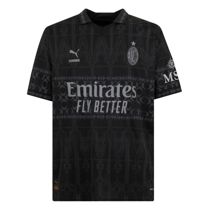 Camiseta del Milan IIII 2024 X Pleasures Versão Escura